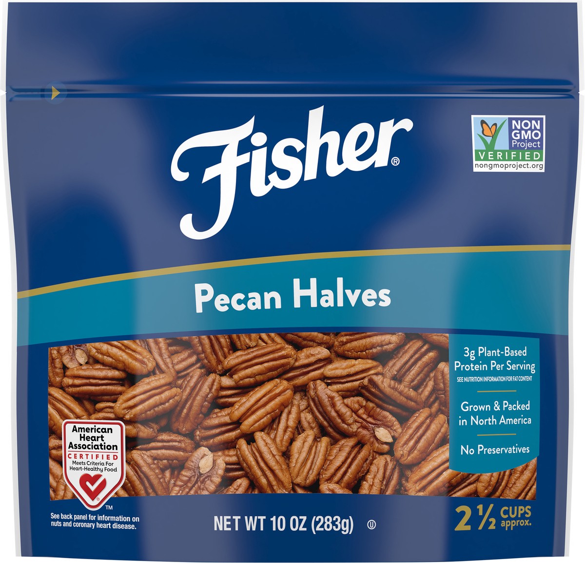 slide 2 of 9, Fisher Pecan Halves 10 oz, 10 oz