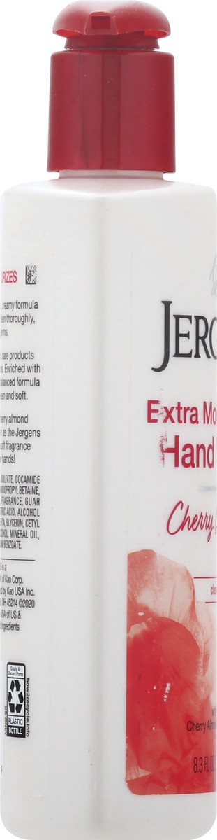 slide 4 of 12, Jergens Extra Moisturizing Hand Soap, Liquid Hand Soap Dispenser with Jergens Cherry Almond Scent, Hand Wash For Dry Hands, 8.3 Oz, 