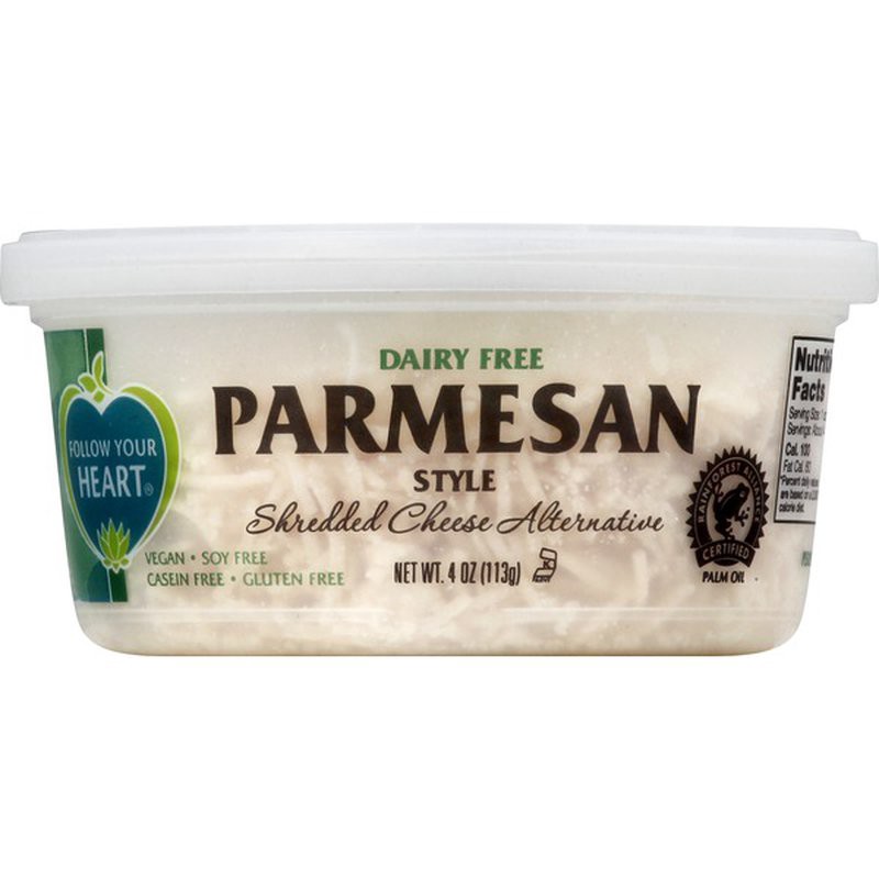 slide 1 of 5, Follow Your Heart Gluten Free Dairy-Free Vegan Shredded Parmesan - 4oz, 4 oz