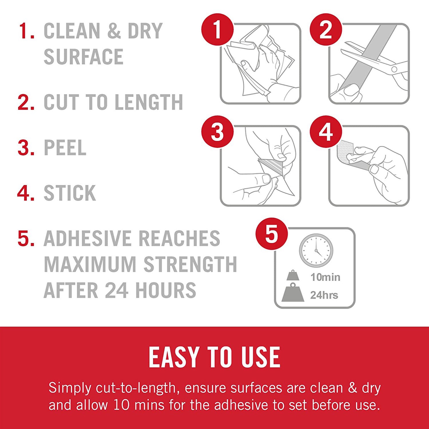 slide 5 of 9, Velcro Brand Sticky Back Tape, 5ft., 5 ft