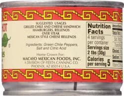 Macayo's Hot Diced Hatch Green Chiles
