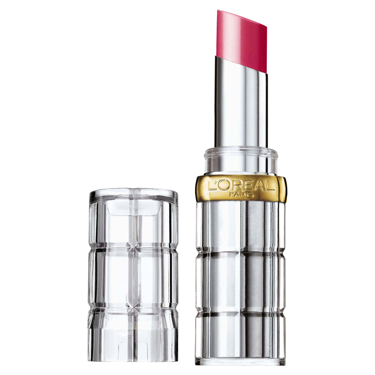 slide 1 of 2, L'Oréal Paris Colour Riche Shine Lipstick - Laminated Fuchsia, 0.1 oz