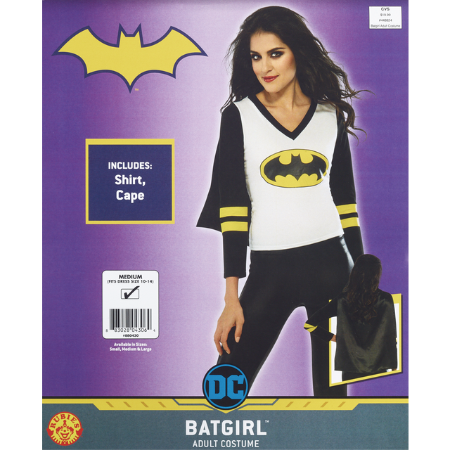 slide 1 of 1, Rubie's Costume Co. Adult Bat Girl Costume, 1 ct