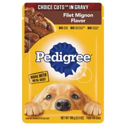 Pedigree Choice Cuts in Gravy Filet Mignon Flavor Food for Dogs 3.5 oz