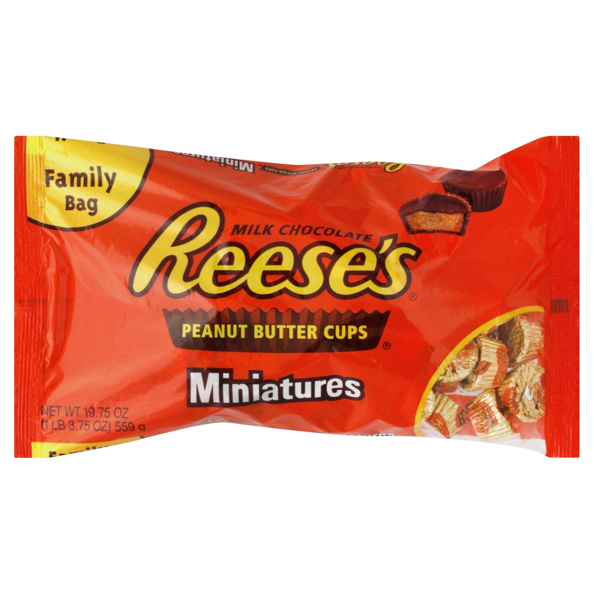 slide 1 of 1, Reese's Miniatures Peanut Butter Cups, 19.75 oz