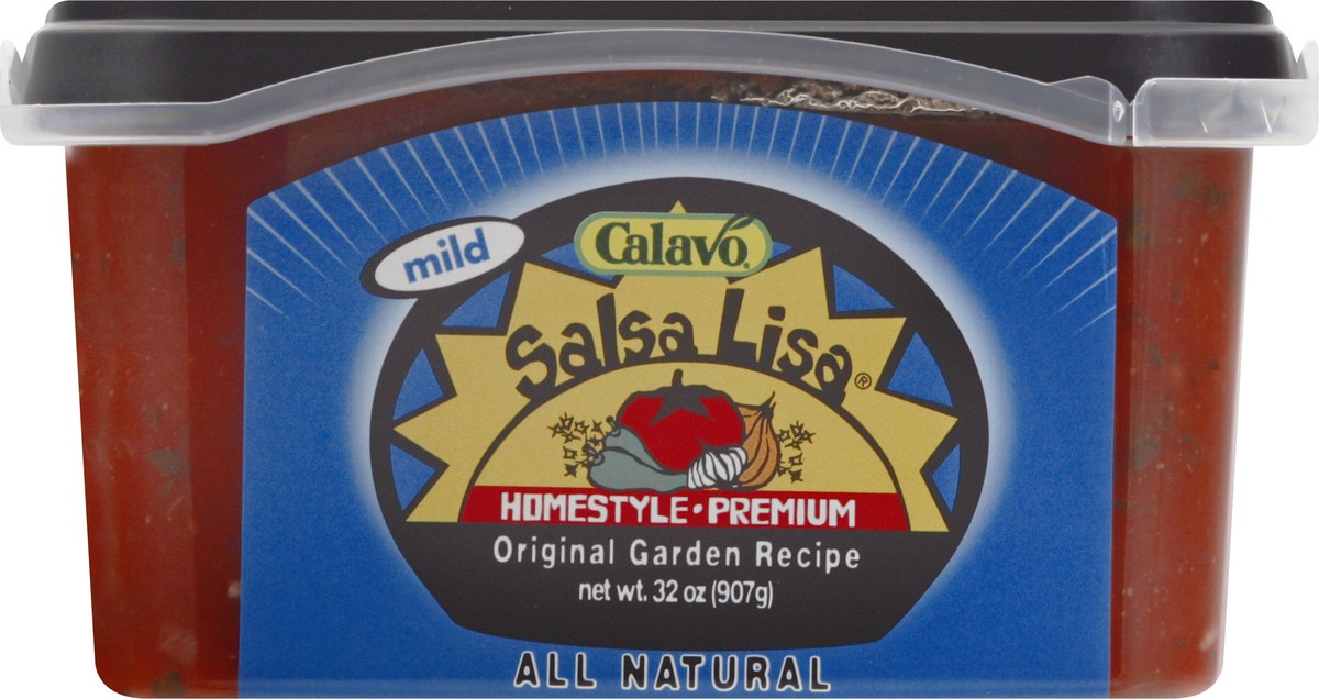 slide 1 of 12, Calavo Salsa Lisa Refrig Mild Medium Salsa, 32 oz