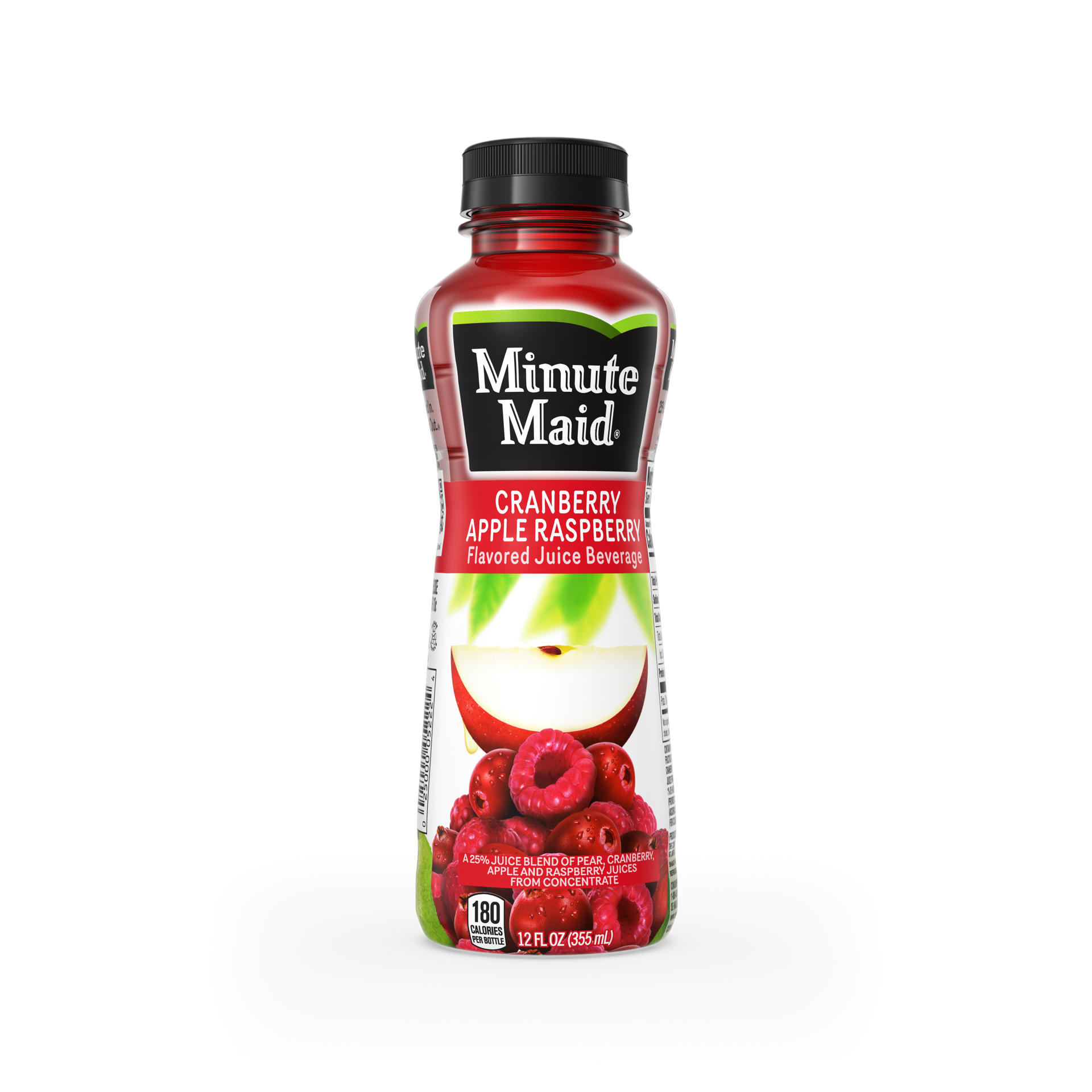 slide 4 of 5, Minute Maid JTG Cranberry Apple Raspberry Bottle, 12 fl oz, 12 fl oz