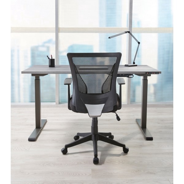 slide 4 of 10, Realspace Radley Mesh Mid-Back Task Chair, Black, Bifma Compliant, 1 ct