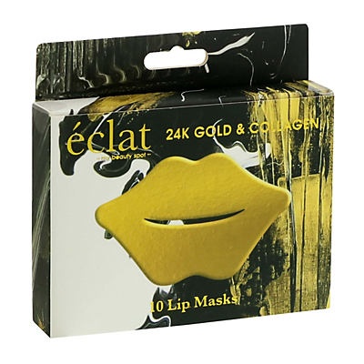 slide 1 of 1, My Beauty Spot 24K Gold Collagen Lip Mask, 10 ct