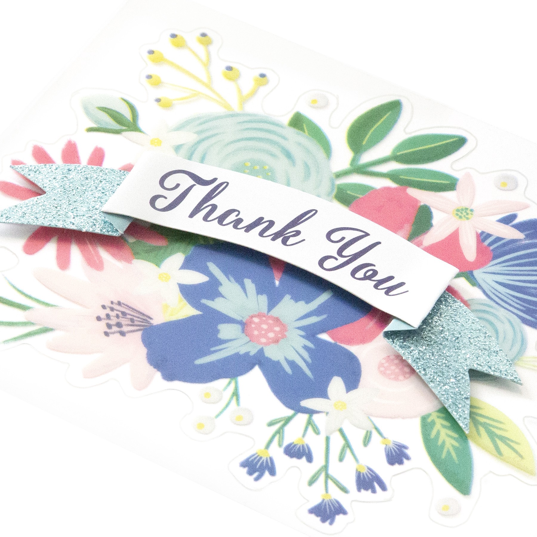 slide 4 of 4, Thank You Card Sticker By Recollections, 3.875 in x 7 in