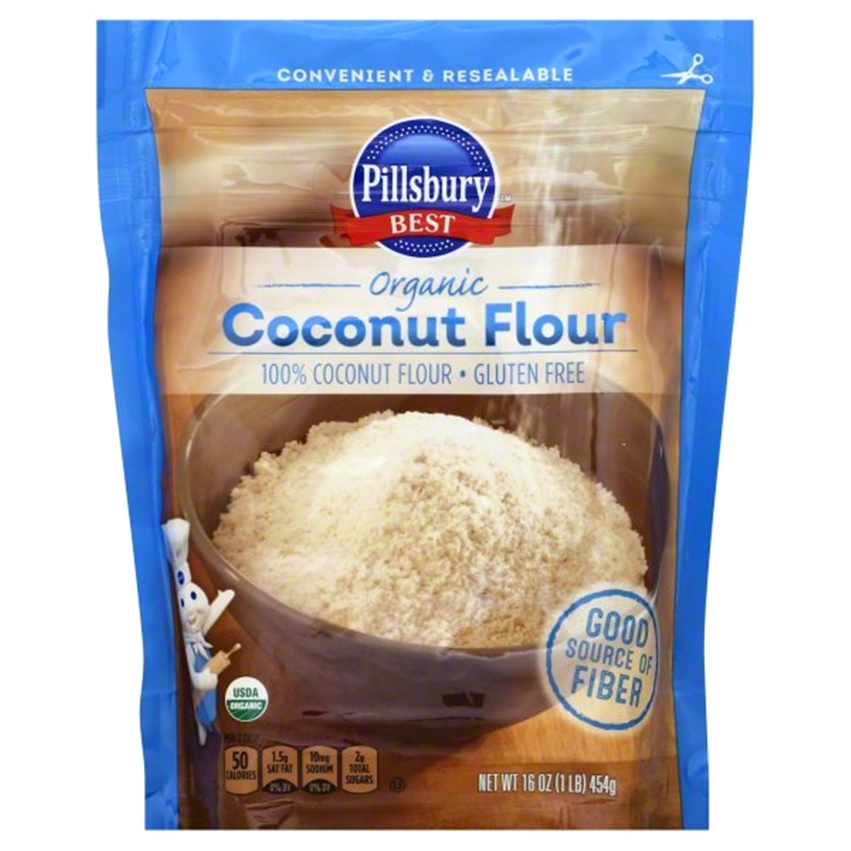 slide 1 of 9, Pillsbury Organic Gluten Free Coconut Flour, 16 oz