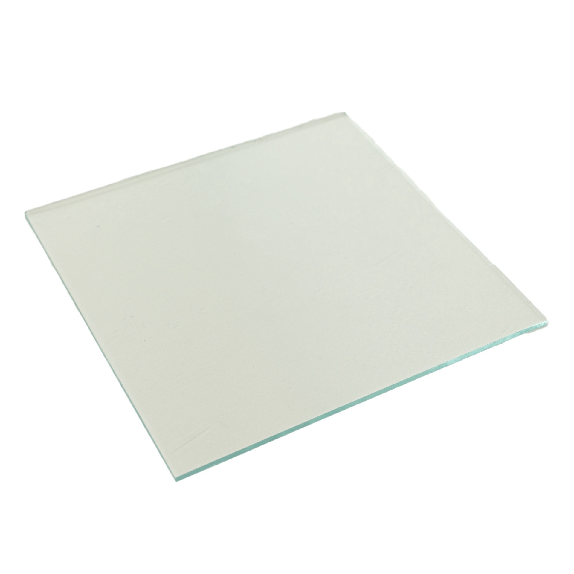 slide 2 of 3, Oceanside Glass & Tile Oceanside Compatible 6" X 6" Icicle Clear Smooth Transparent Fusible Glass, 6 in x 6 in