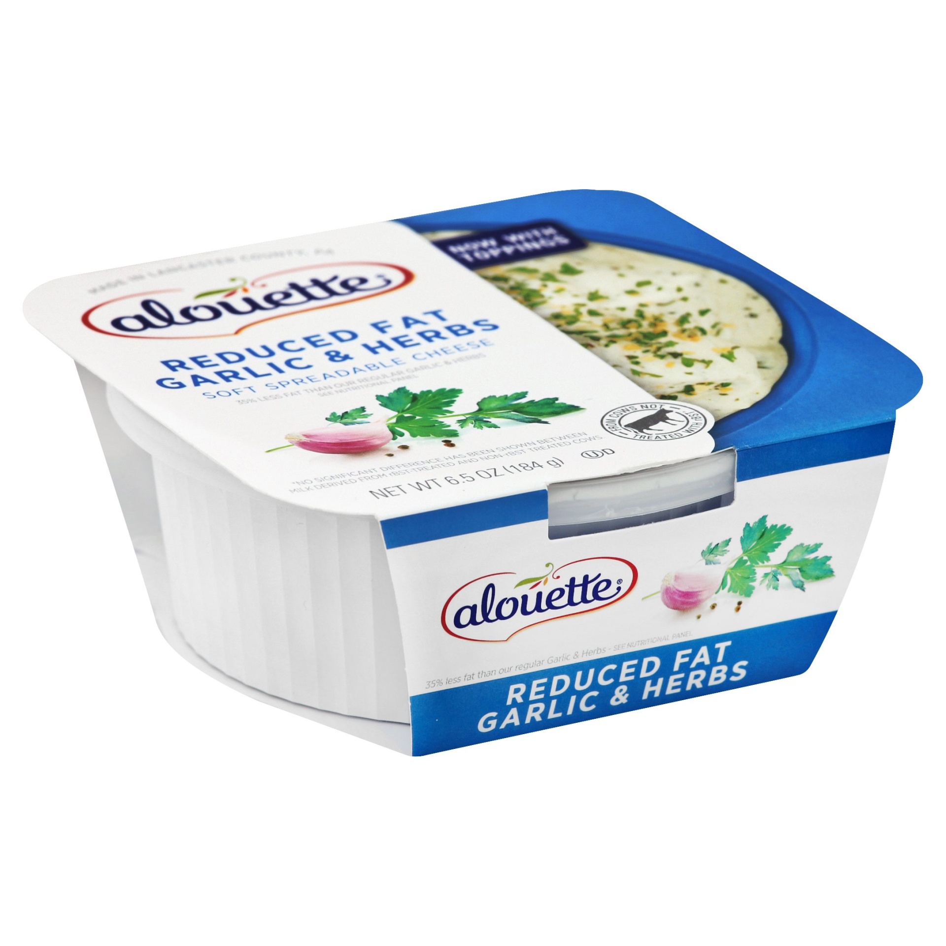 slide 1 of 7, Alouette Reduced Fat Garlic & Herb Spread 6.5 oz, 6.5 oz