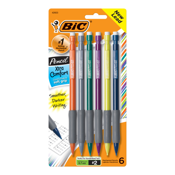 slide 1 of 8, BIC Matic Grip Mechanical Pencils, 5 ct