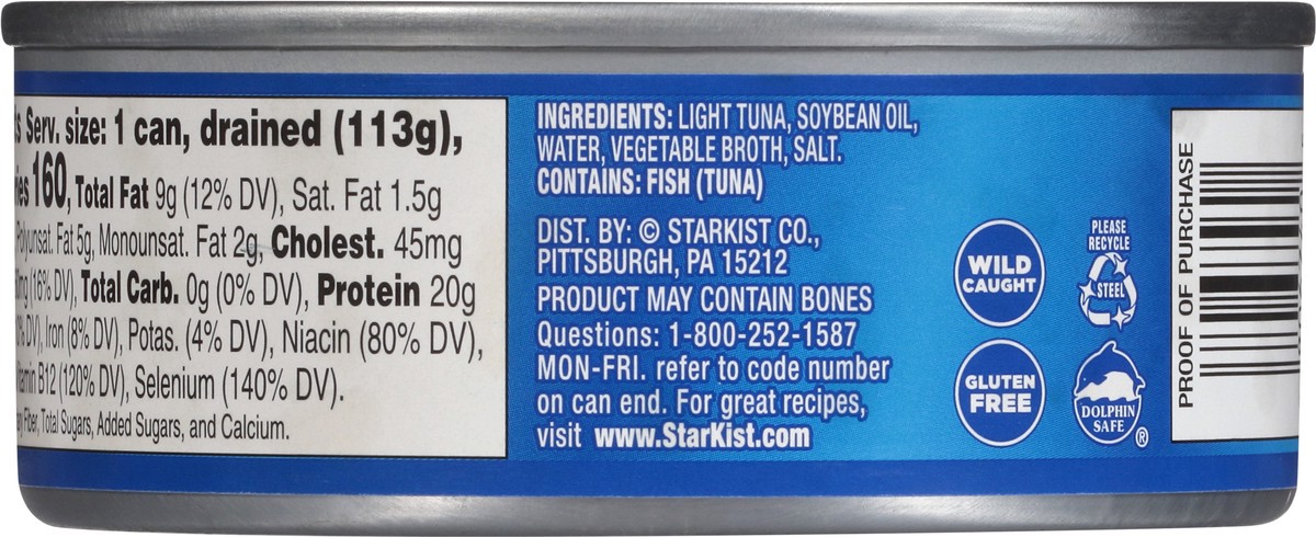 slide 5 of 9, StarKist Chunk Light Tuna in Vegetable Oil 5 oz, 5 oz