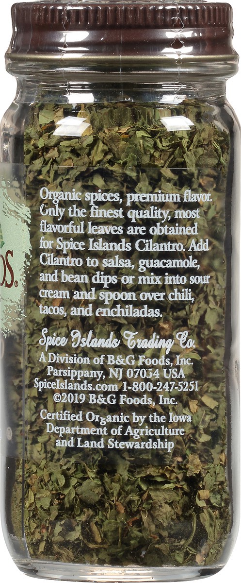 slide 9 of 10, Spice Islands Organic Cilantro 0.3 oz. Jar, 0.3 oz