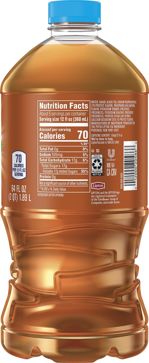 slide 2 of 3, Lipton Sweet Tea Iced Tea, 64 fl oz