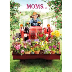 Avanti Card Moms Mom GardeningTractor