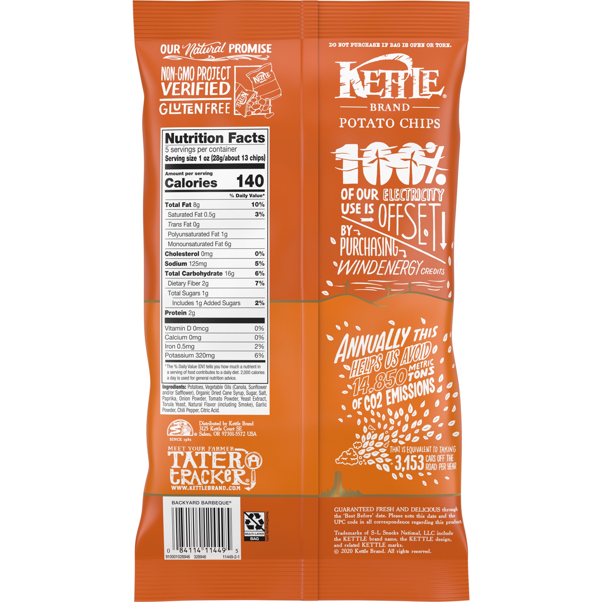 slide 4 of 5, Kettle Brand Backyard Bbq Potato Chips, 5 oz