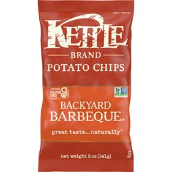 Kettle Brand Brand Backyard Barbeque Potato Chips, 5 oz