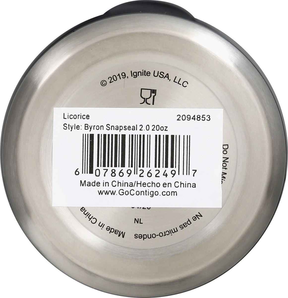 slide 5 of 9, Contigo 20 Ounce Licorice Tavel Mug 1 ea, 1 ct