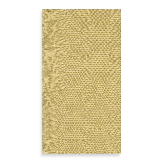 slide 1 of 1, Caspari Lizard Airlaid Paper Guest Towels - Gold, 12 ct