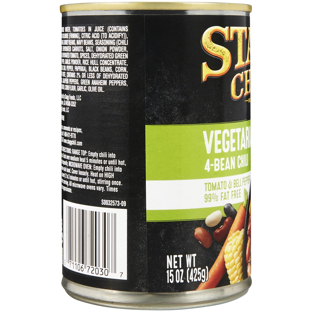 slide 9 of 12, Stagg Vegetarian Garden Four Bean Chili 15 oz. Pull-Top Can, 15 oz