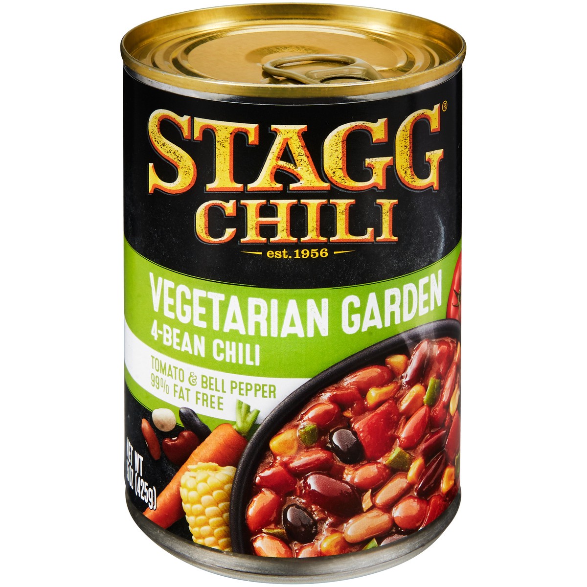 slide 3 of 12, Stagg Vegetarian Garden Four Bean Chili 15 oz. Pull-Top Can, 15 oz