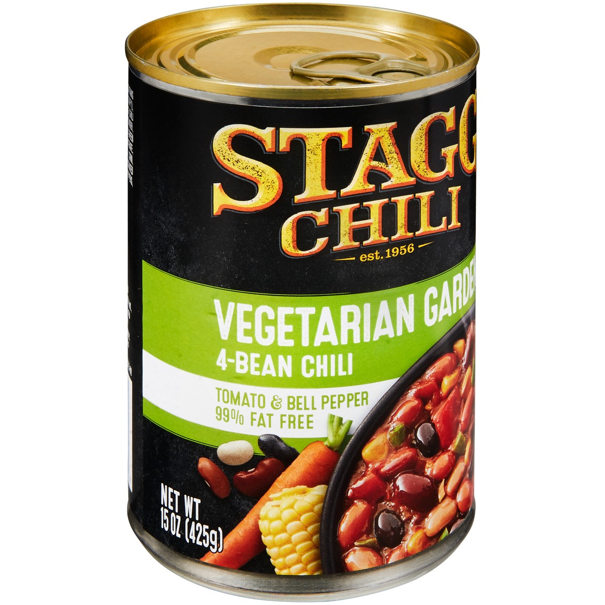 slide 4 of 12, Stagg Vegetarian Garden Four Bean Chili 15 oz. Pull-Top Can, 15 oz