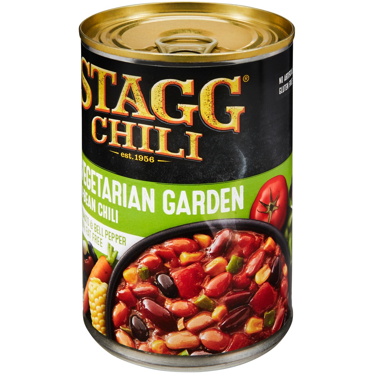 slide 10 of 12, Stagg Vegetarian Garden Four Bean Chili 15 oz. Pull-Top Can, 15 oz