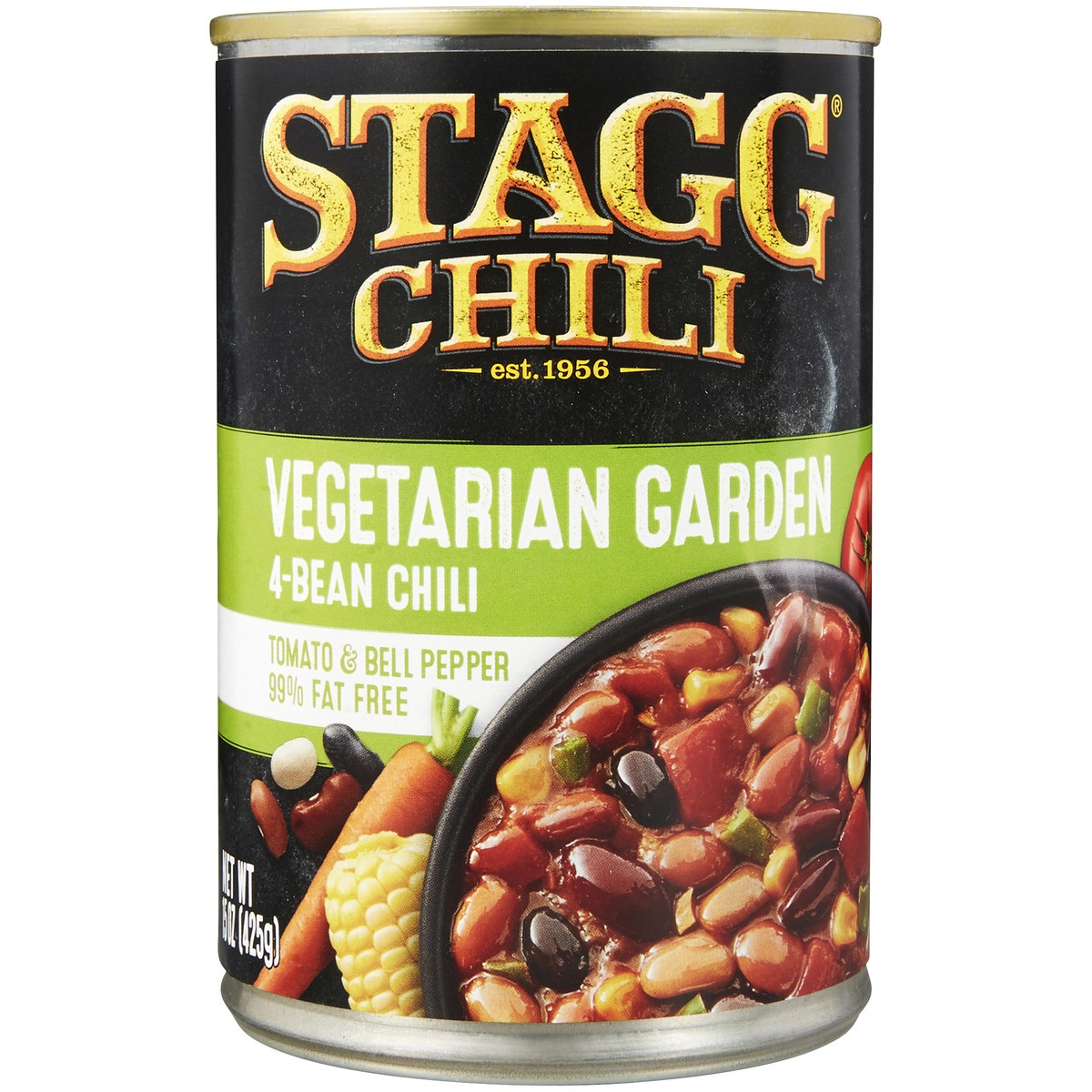 slide 6 of 12, Stagg Vegetarian Garden Four Bean Chili 15 oz. Pull-Top Can, 15 oz