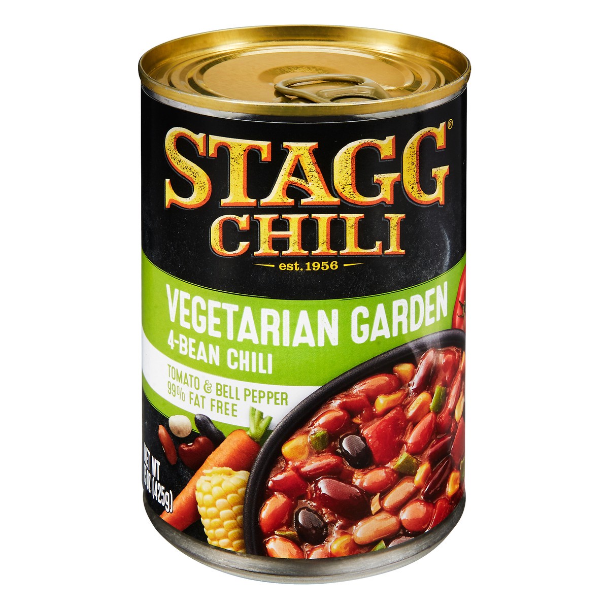 slide 5 of 12, Stagg Vegetarian Garden Four Bean Chili 15 oz. Pull-Top Can, 15 oz