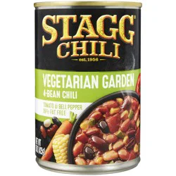 Stagg Chili Vegetarian Garden Four Bean Chili 15 oz. Pull-Top Can