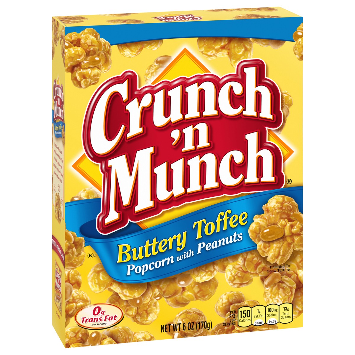 slide 3 of 9, Crunch 'n Munch Buttery Toffee Popcorn with Peanuts 6 oz, 6 oz