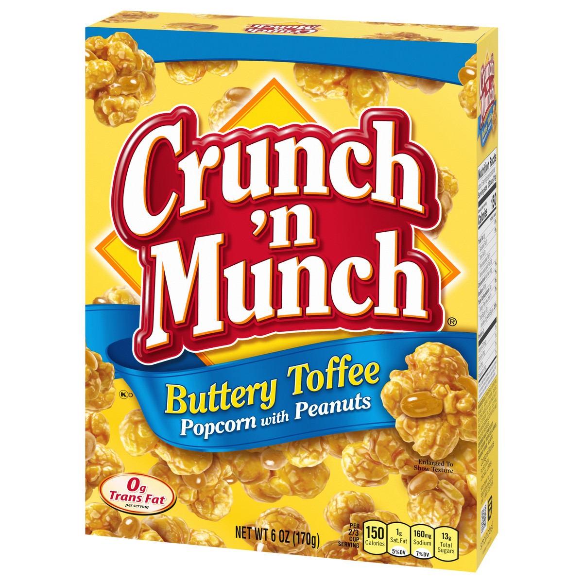 slide 5 of 9, Crunch 'n Munch Buttery Toffee Popcorn with Peanuts 6 oz, 6 oz