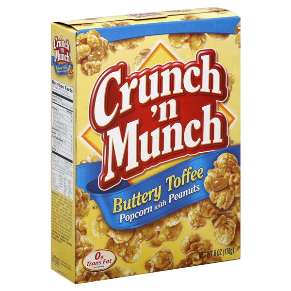 slide 1 of 1, Crunch 'n Munch Popcorn with Peanuts Buttery Toffee, 6 oz
