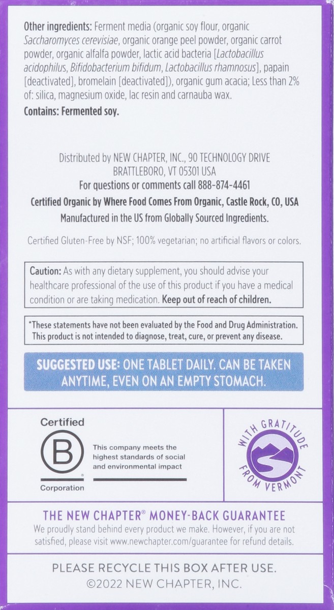 slide 5 of 9, New Chapter 55+ One Daily Every Man's Multivitamin 30 Tablets, 30 ct