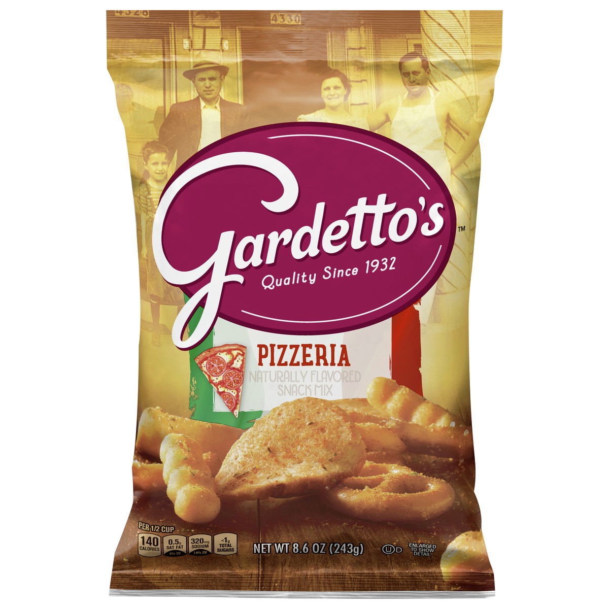 slide 1 of 9, Gardetto's Gardettos Pizzeria Snack Mix, 8.6 oz