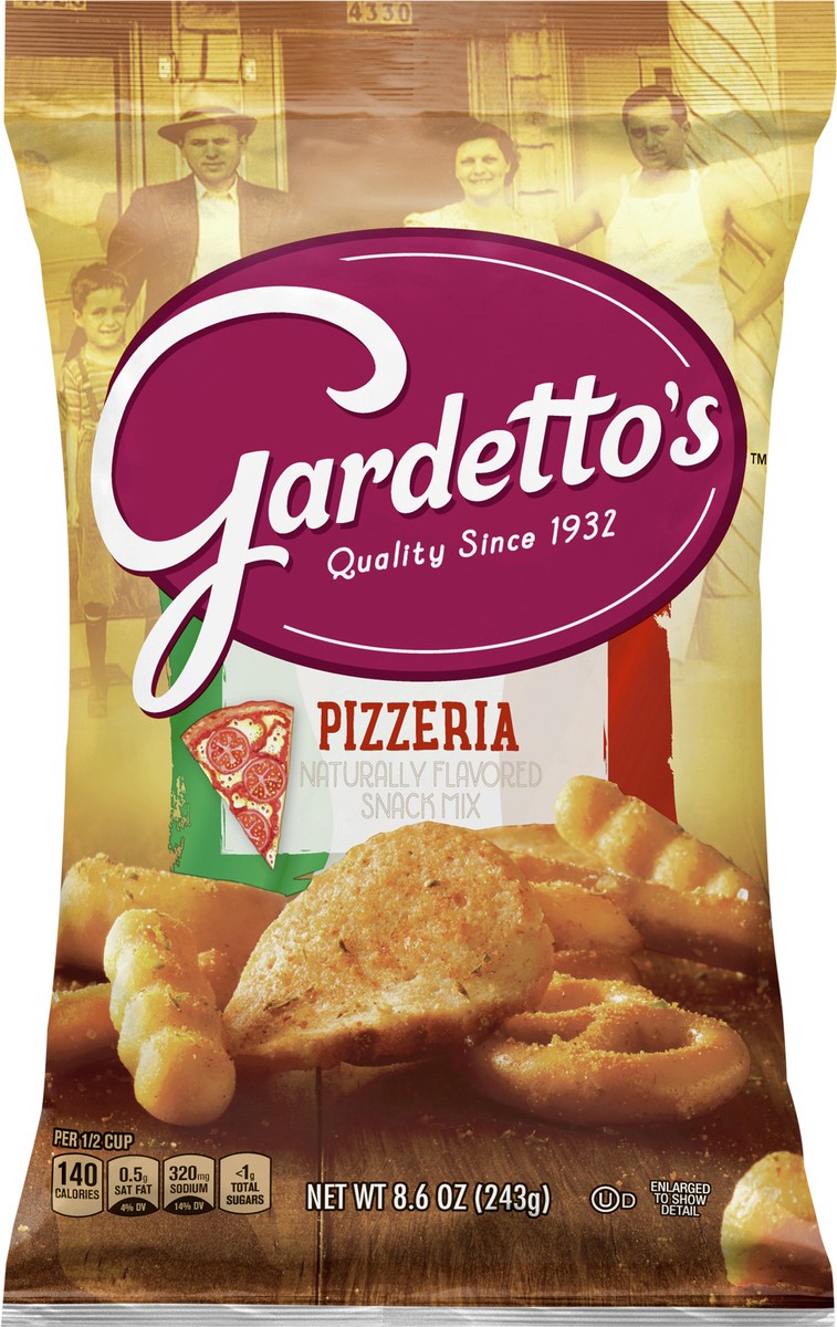 slide 7 of 9, Gardetto's Gardettos Pizzeria Snack Mix, 8.6 oz