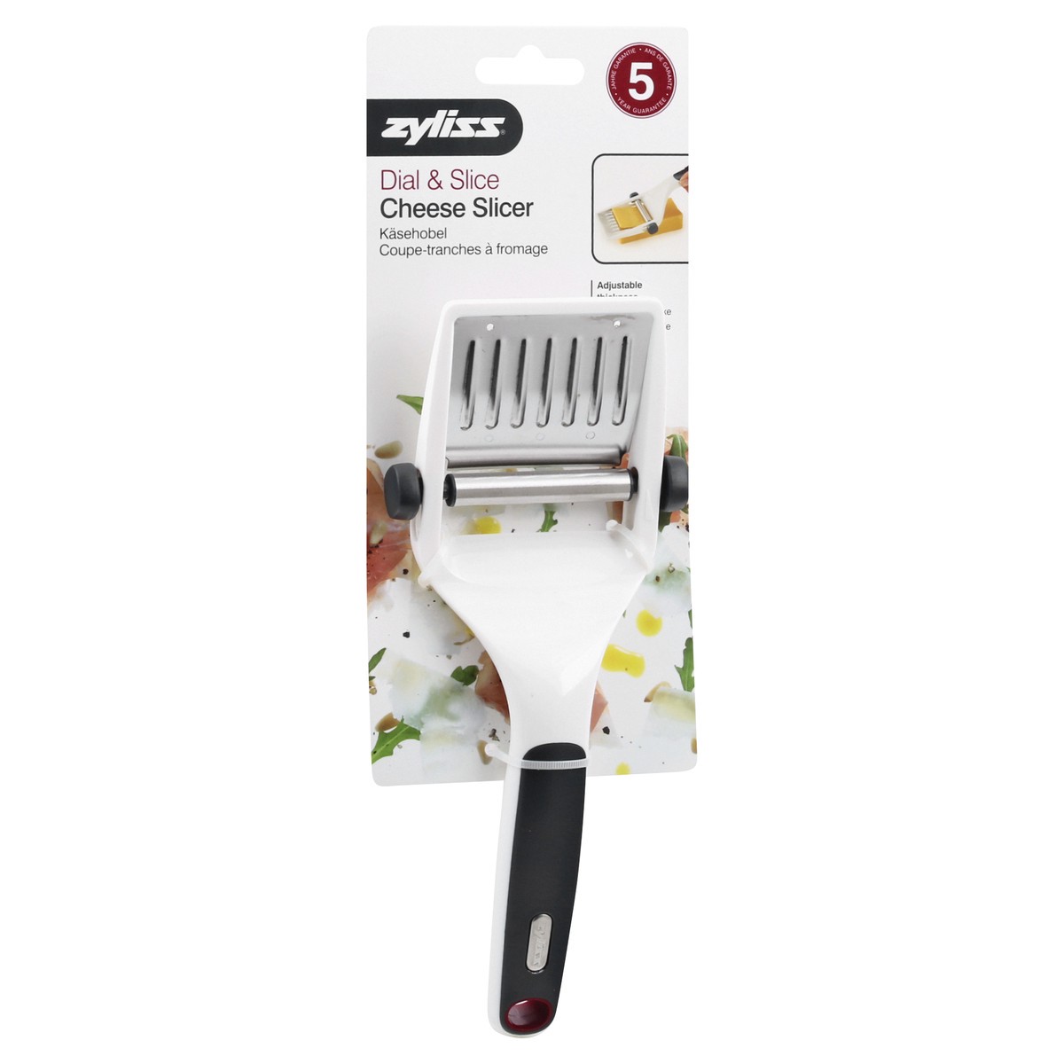 slide 3 of 9, Zyliss Dial & Slice Cheese Slicer, 1 ct