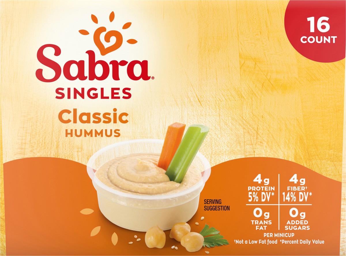 slide 12 of 12, Sabra Hummus Snack Pack, 16 / 2 Oz