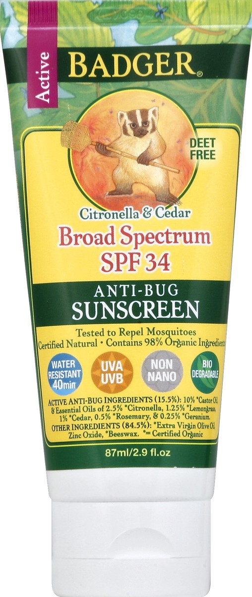 slide 2 of 3, Badger Sunscreen 2.9 oz, 2.9 oz