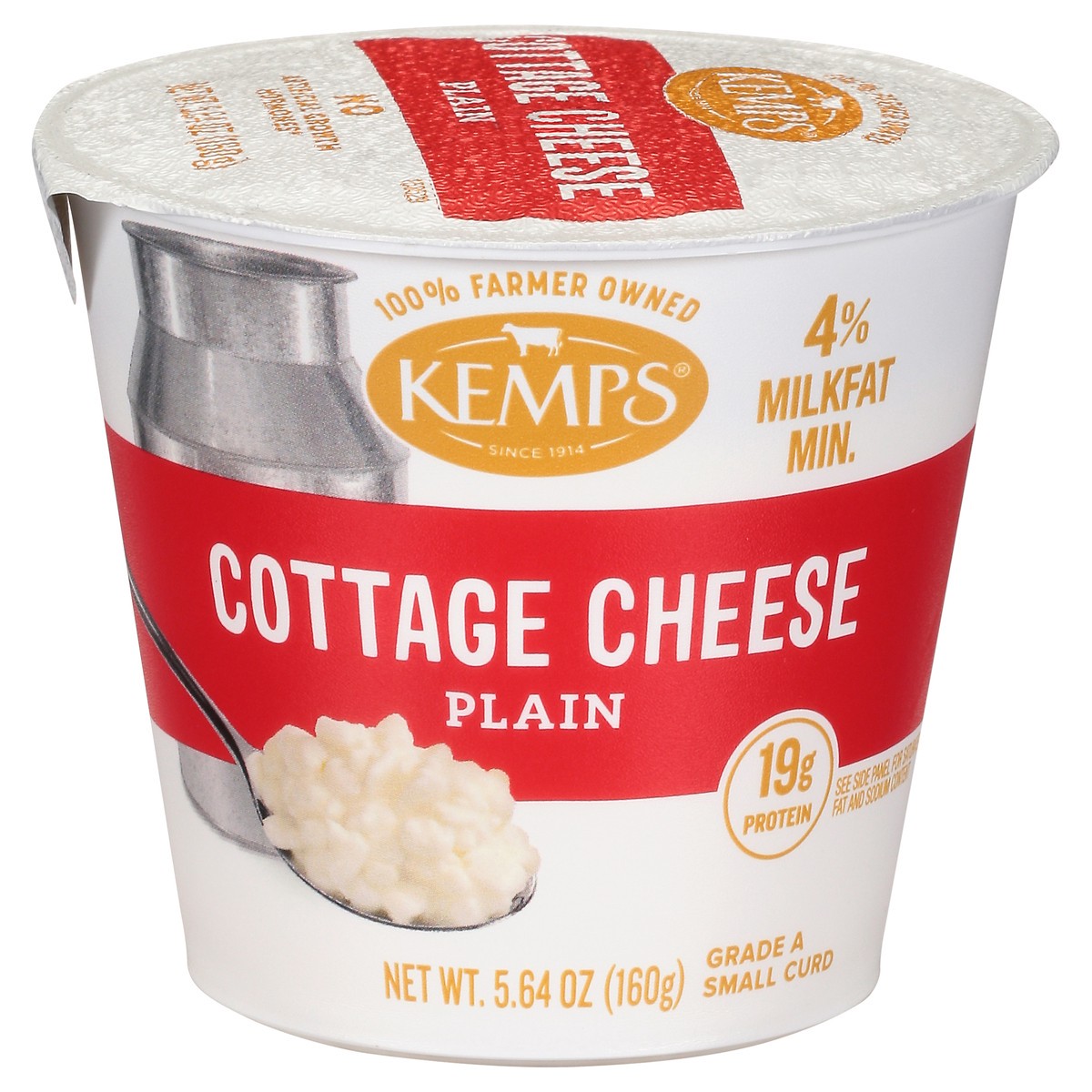 slide 8 of 14, Kemps Cottage Singles Plain 4% 5.64 oz, 5.64 oz