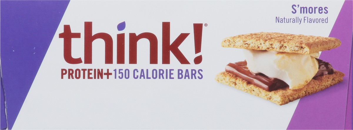 slide 5 of 9, thinkThin Think! S'Mores Protein Bars, 10 ct; 1.41 oz