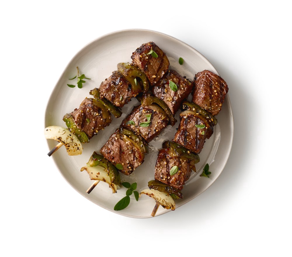 slide 1 of 1, Beef Kabob, per lb