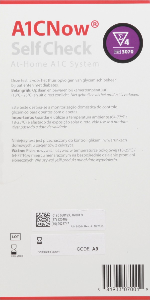 slide 5 of 11, PTS Diagnostics A1CNow Self Check Diabetic Text Kit 1 ea, 1 ct