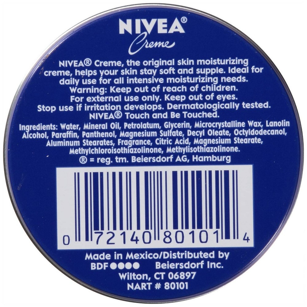 slide 3 of 5, Nivea Creme Tin, 1 oz