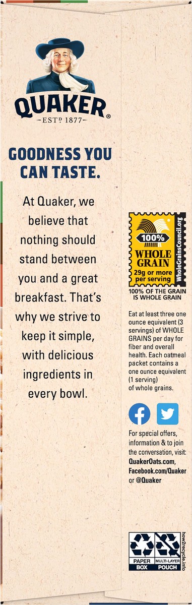 slide 2 of 6, Quaker Instant Oatmeal, Flavored Variety, 8 ct