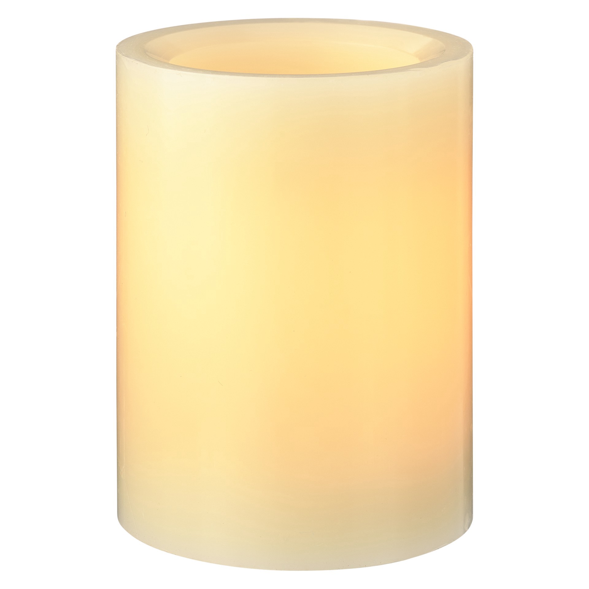 slide 3 of 4, 3" X 4" Cream Led Wax Pillar Candle By Ashland, 3 in x 4 in