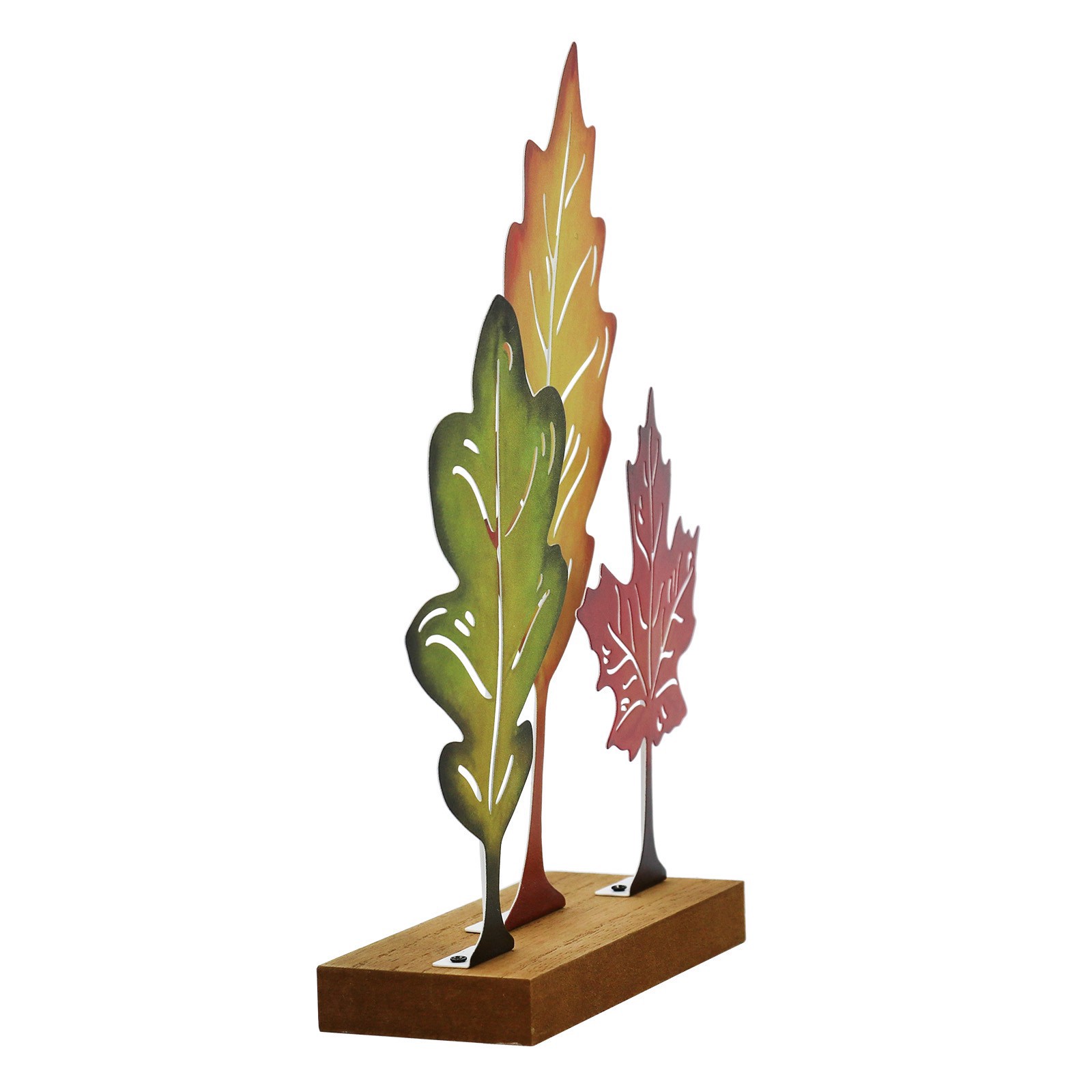slide 2 of 4, 9" Mixed Leaves Tabletop Decor By Ashland, 6.62 in x 2.12 in x 8.87 in